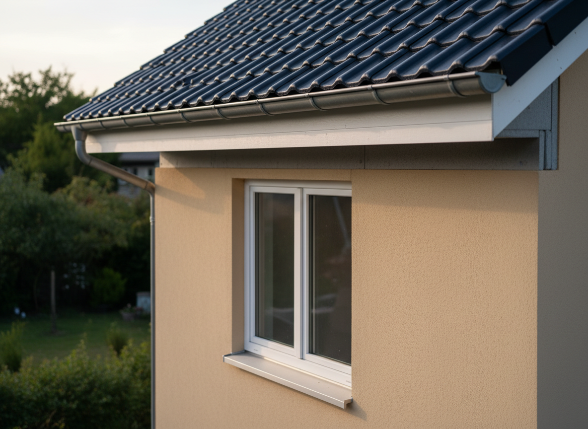 Sanierung von Dach, Dämmung und Fenstern an einem deutschen Einfamilienhaus